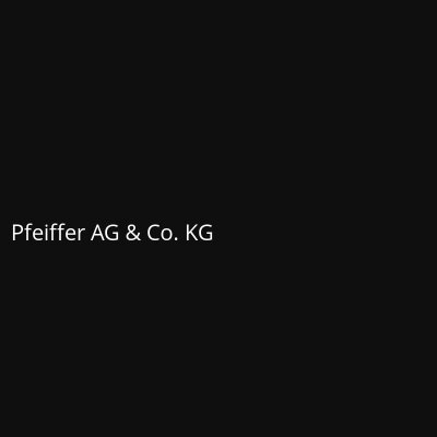 Pfeiffer AG &amp; Co. KG