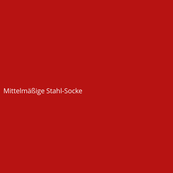 Mittelmäßige Stahl-Socke