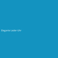 Elegante Leder-Uhr