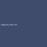 Elegante Leder-Uhr