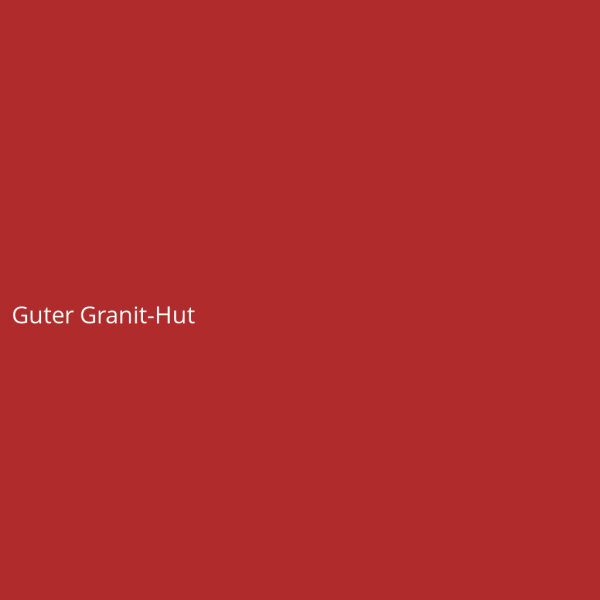 Guter Granit-Hut